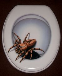 Spider Klodeckel WC Airbrush 3D
